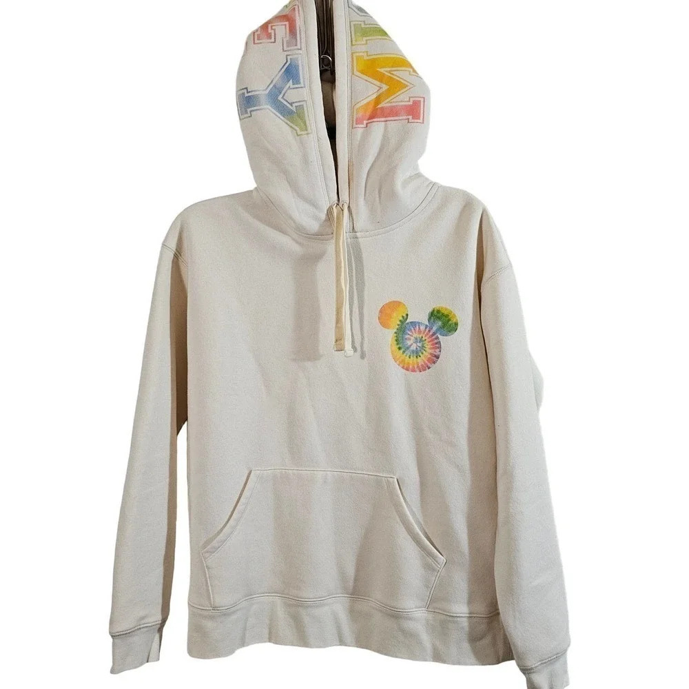 Disney Mickey Sweatshirt Hoodie, Tie Dye, Sz S